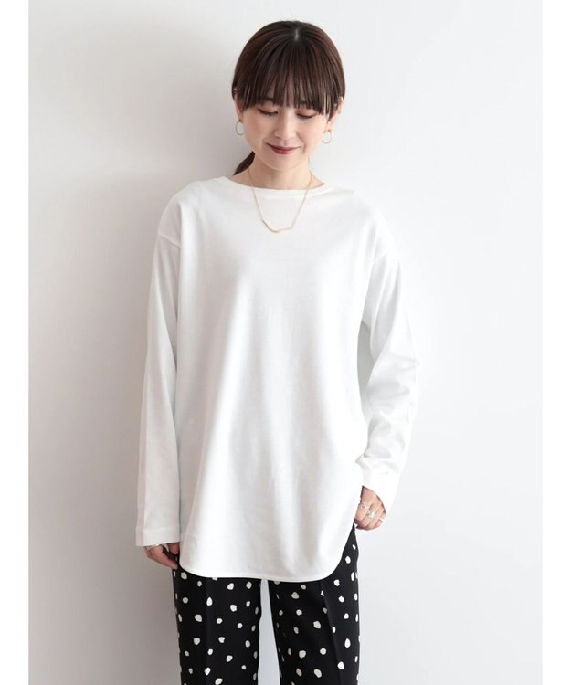 AMERICAN HOLIC Ｄａｉｌｙ！　ラウンドカットチュニック Off White