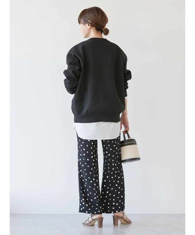 AMERICAN HOLIC 美・美・美アソートプリントストレートパンツ Black