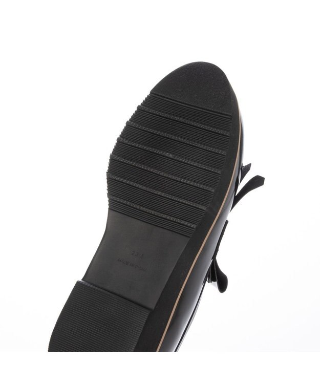 MODE ET JACOMO <carino>【レイン対応】【2WAY】厚底タッセルローファー ブラック