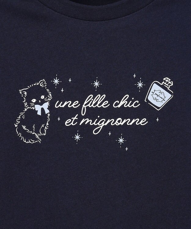 ANY KIDS 【綿100%/接触冷感】ひんやり 2WAY セーラーTシャツ ネイビー
