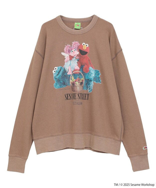 Green Parks セサミストリートミーツフルーツオブザルーム　スウェット Brown
