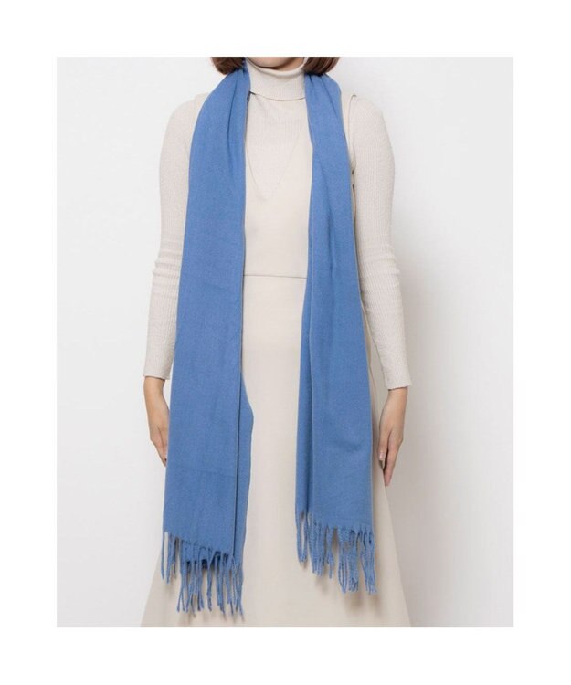 UNBILLION カシュネ cache nez / ツイル無地ストール ブルー