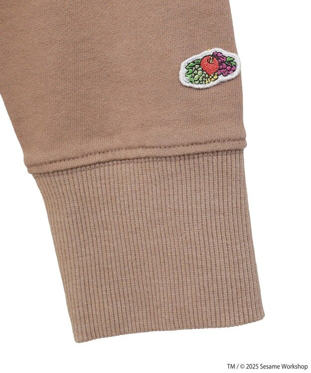 Green Parks セサミストリートミーツフルーツオブザルーム　スウェット Brown