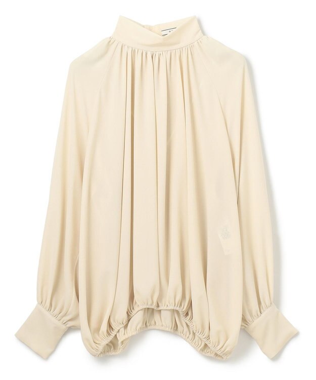 BEIGE， 【WEB限定】DION / ギャザーブラウス Sand