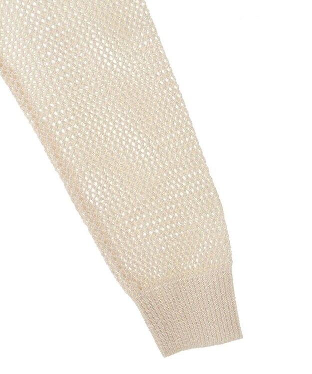 CRAFT STANDARD BOUTIQUE ロゴジャガードメッシュニットプルオーバー Ivory