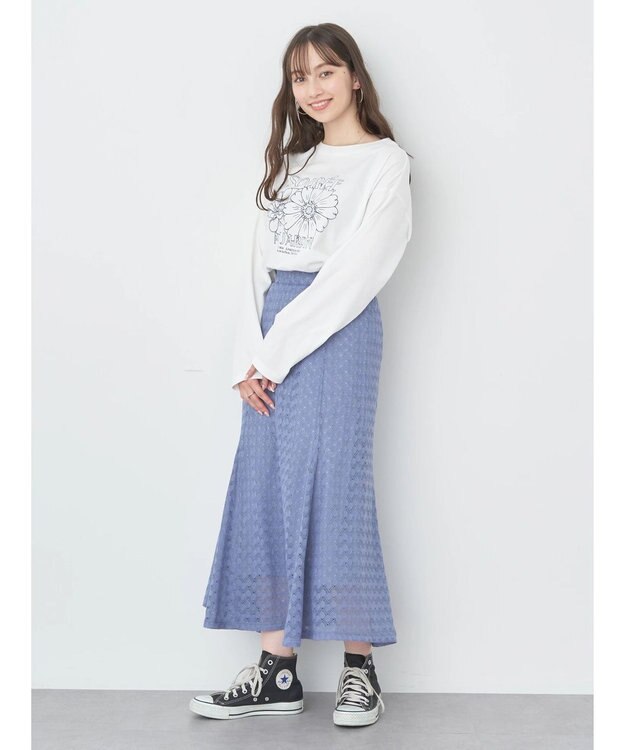 earth music&ecology Ｆｌｏｗｅｒ　グラフィックロンＴ C