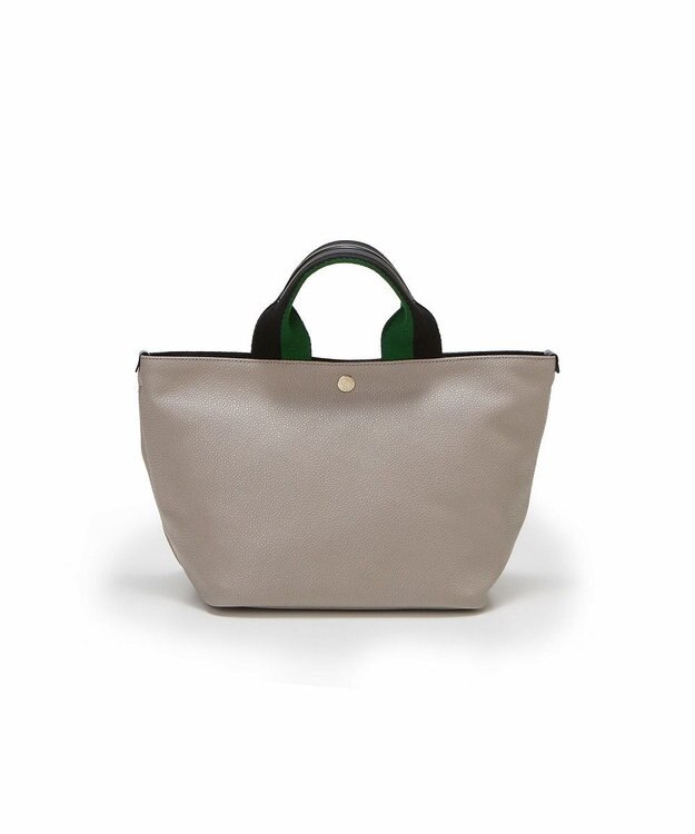 TOPKAPI 【Breath TOPKAPI】SCOTCH GRAIN スコッチグレイン プレーン 2トーンテープ ハンドル トートバッグ S グレージュ