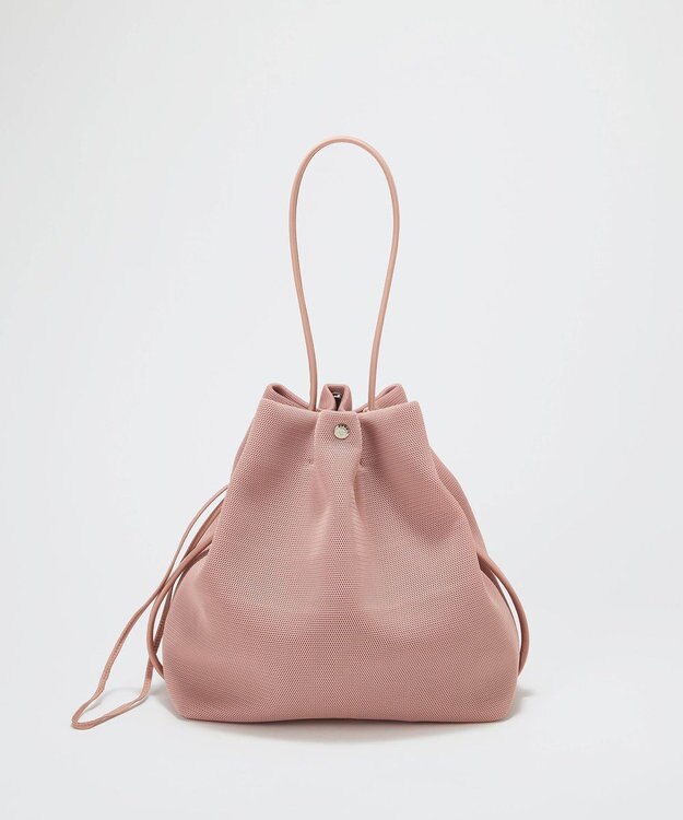 TOPKAPI 【Breath TOPKAPI】メッシュ 2way ビッグ ワンハンドル ショルダーバッグ ピンクグレー