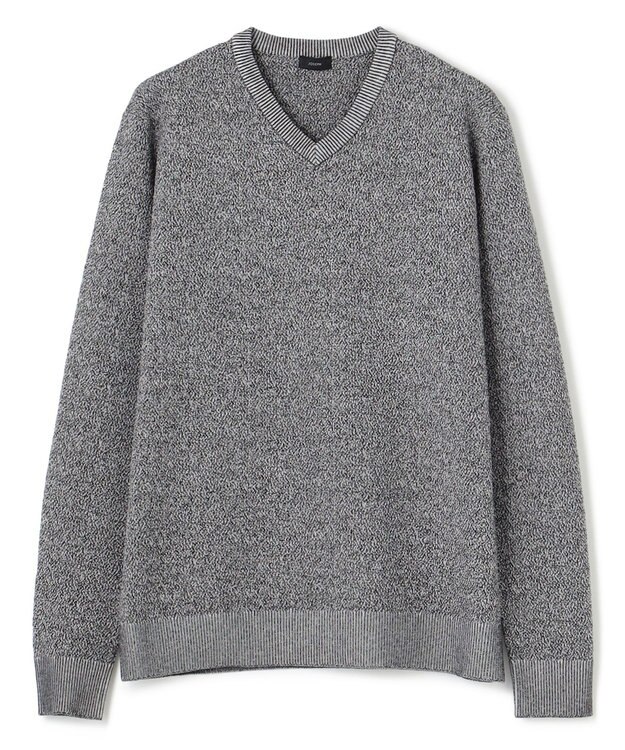 JOSEPH HOMME ライトアムンゼン　Vネック ライトグレー系