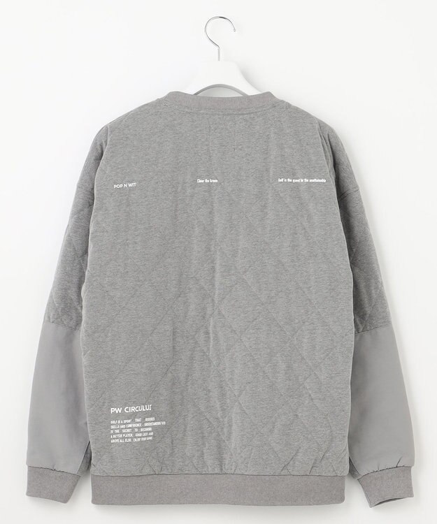 PW CIRCULUS 【MEN】中綿キルトスウェット グレー系