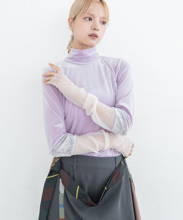 COQ FROST ベロアタートルインナー ライラック