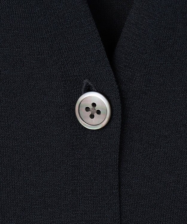 J.PRESS LADIES COOL ヴィスコース ミドル丈 カーディガン ネイビー系