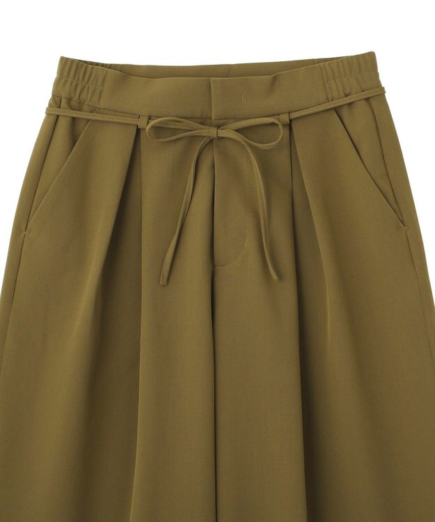 AMERICAN HOLIC リボン付きタックワイドパンツ Khaki