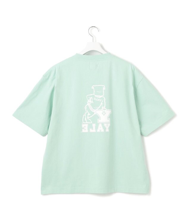 J.PRESS YORK STREET 【UNISEX】YALEバックプリント Tシャツ ライトグリーン系