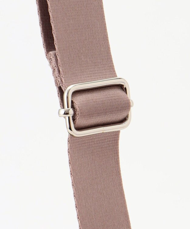 Y'SACCS ナイロン×牛革コンビシリーズ　横型ショルダーバッグ　SSサイズ グレージュ