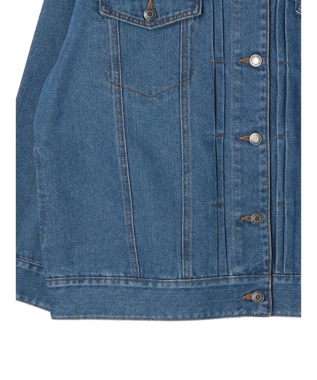 Green Parks ノーカラーデニムジャケット Light Indigo