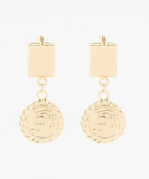 ICB ゼフィロスメダルピアス ゴールド系