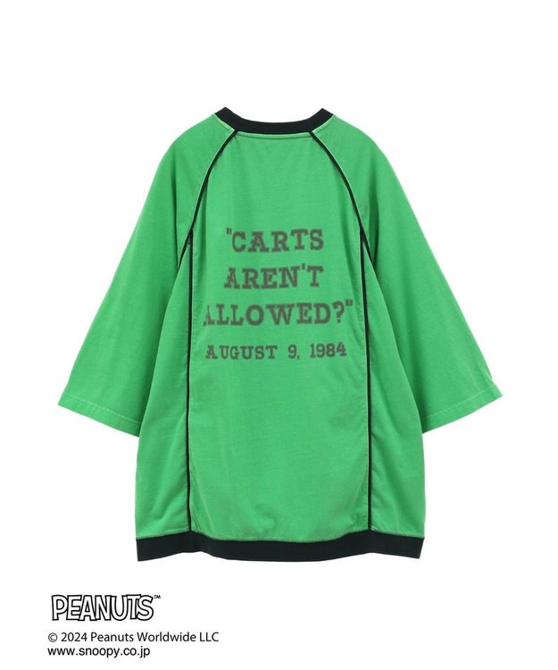 CRAFT STANDARD BOUTIQUE 【ユニセックス】PEANUTS/スヌーピー 切り替えTシャツ Green