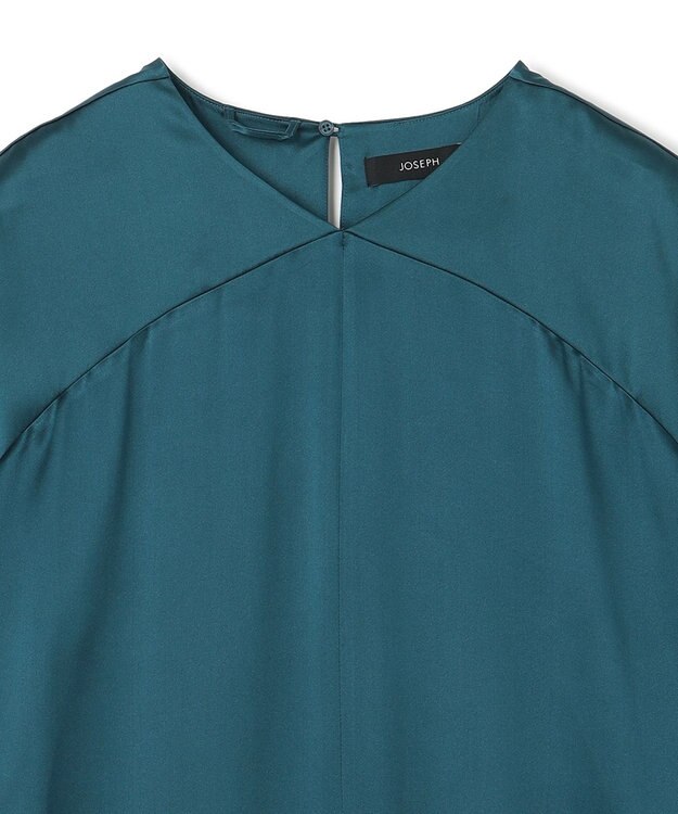 JOSEPH 【洗える】シルクサテン　ドレス Dark Teal
