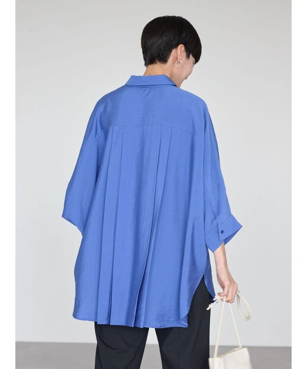 AMERICAN HOLIC 接触冷感Ｗポケットシャツチュニック Blue