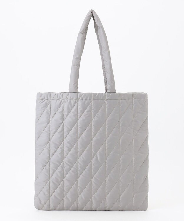 Y'SACCS コンビライニングキルトトート ライトグレー