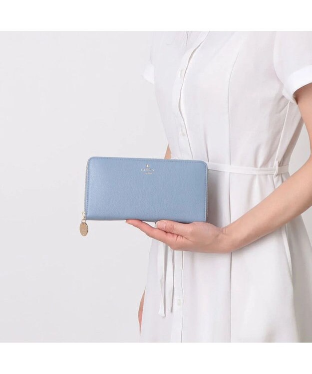 LANVIN en Bleu メラニー ラウンドファスナー長財布 ブルー