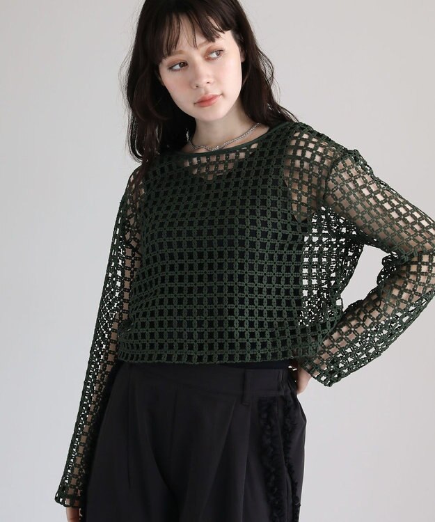 Green Parks ・ＳＵＧＡＲ　ＳＰＯＯＮ　２ｗａｙフラワーメッシュカーデ Green