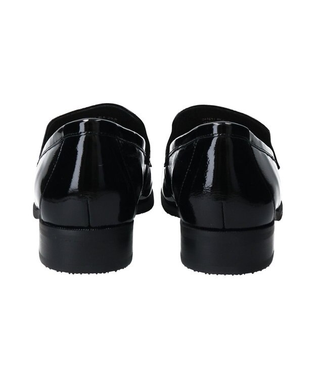 Bridget Birkin 【PARADIS COULEUR】ラウンドトウチェーンローファー ブラックエナメル