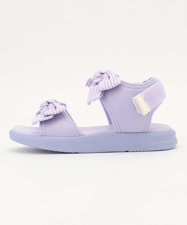 ANY KIDS リボン スポーツ サンダル ラベンダー