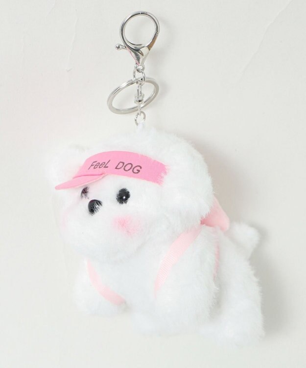 WEGO FEEL　DOGぬいぐるみキーホルダー ピンク