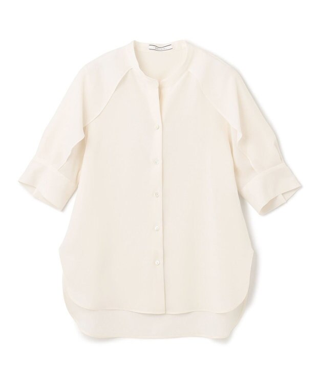 BEIGE， HYACINTH / スタンドカラーブラウス Ecru