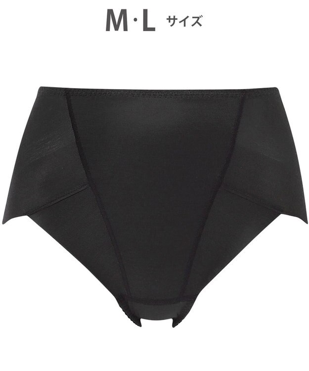 Wing 美尻も叶える補整ショーツ 【Pパンツ】 はきこみ丈ふかめ KJ4200 ウイング／ワコール ブラック