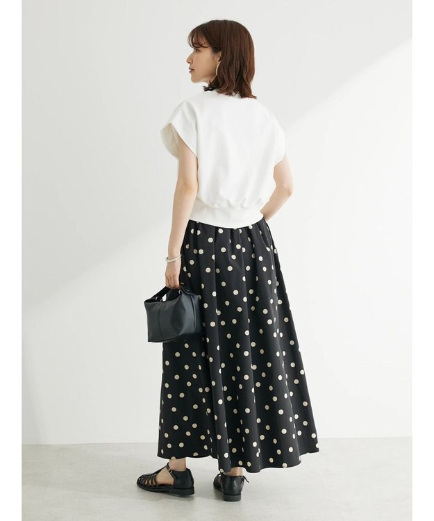 Green Parks ・ＥＬＥＮＣＡＲＥ　ＤＵＥ　ドットタフタスカート Black