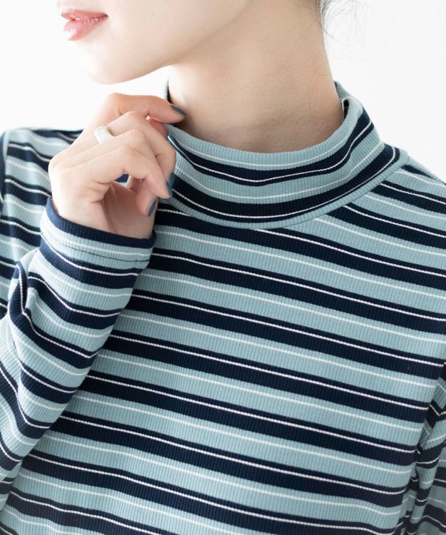 WEGO マルチボーダーロンT ネイビー