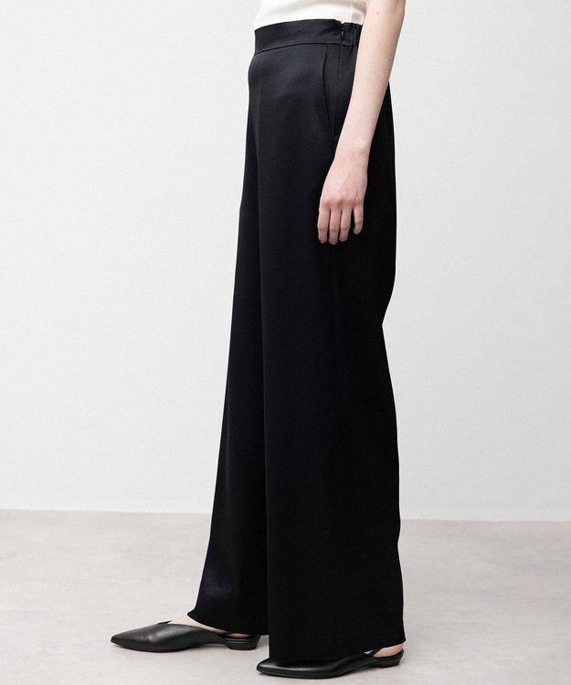 NAVE 【Nave】クラッシュサテン パンツ ブラック系