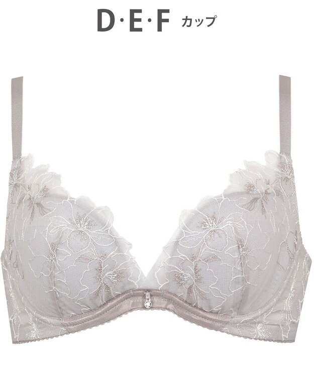 WACOAL 【夏めくブラ】 ブラジャー メッシュ素材(カップ) 吸汗速乾(肌側カップサイド・パッド受け・ワイヤーループ) 背中すっきり レディース BRB465 /ワコール ストロベリー