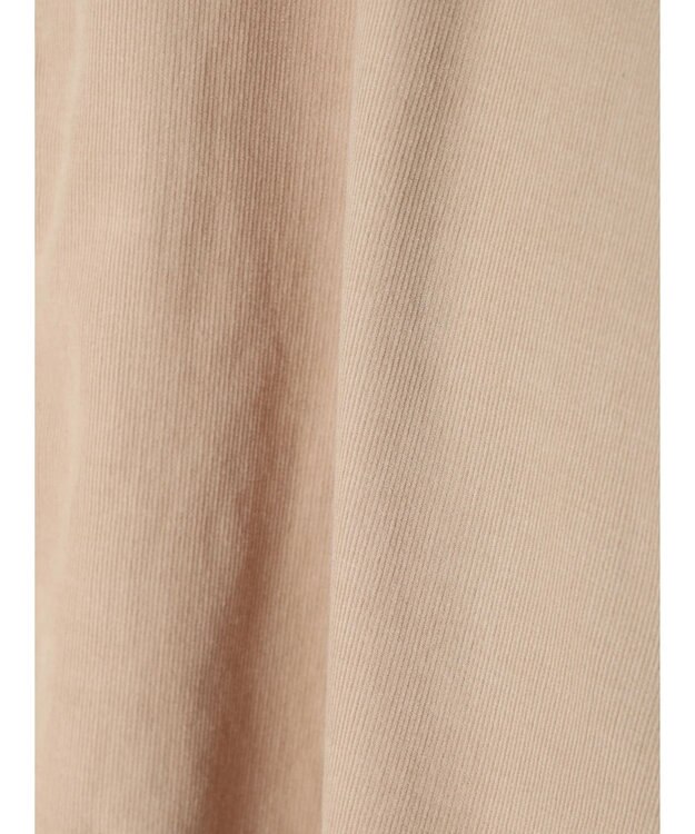 CRAFT STANDARD BOUTIQUE コーデュロイパールドット釦ワンピース Beige