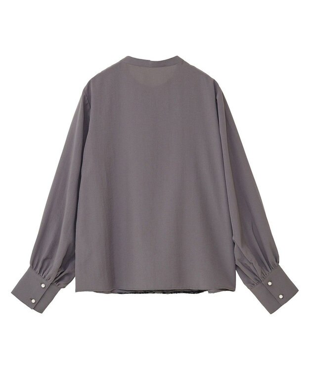 Green Parks ・ＥＬＥＮＣＡＲＥ　ＤＵＥ　フロントレースブラウス Charcoal Gray