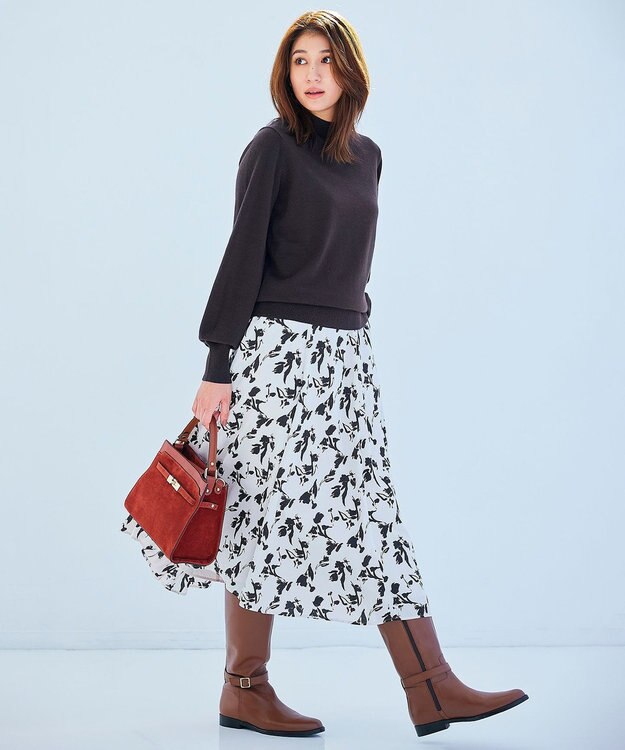 23区 【CLASSY.1月号掲載】ジョッキーベルト ブーツ ダークブラウン系