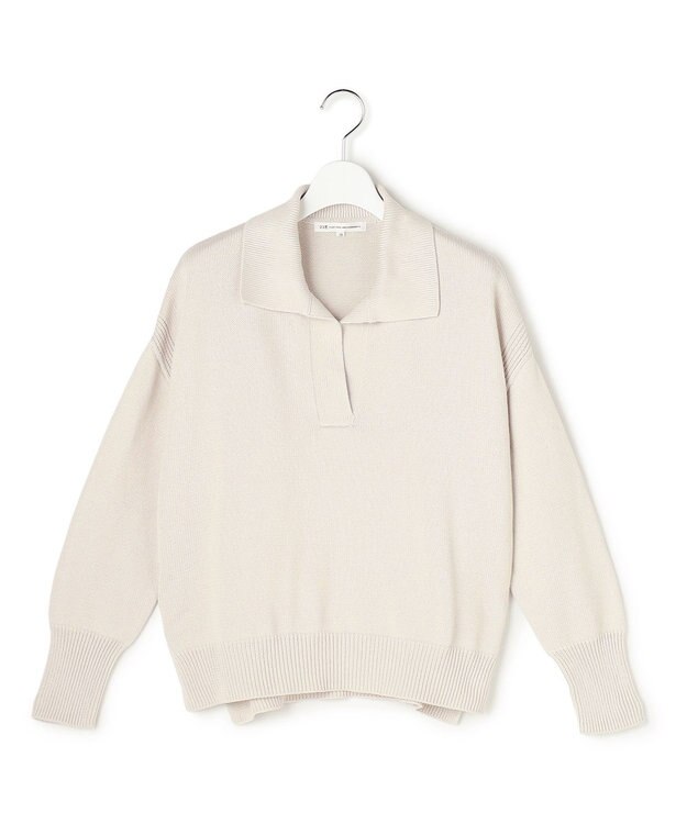 23区 【先行予約】コットンギマ スキッパー ニット ベージュ系