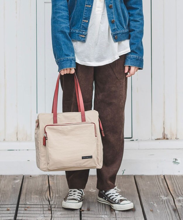 YUSHI Square - TOTEBAG トートバッグ ベージュ