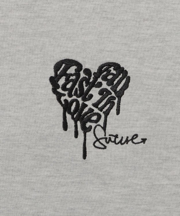 WEGO ラグランハートグラフィックT（LS） アッシュグレー