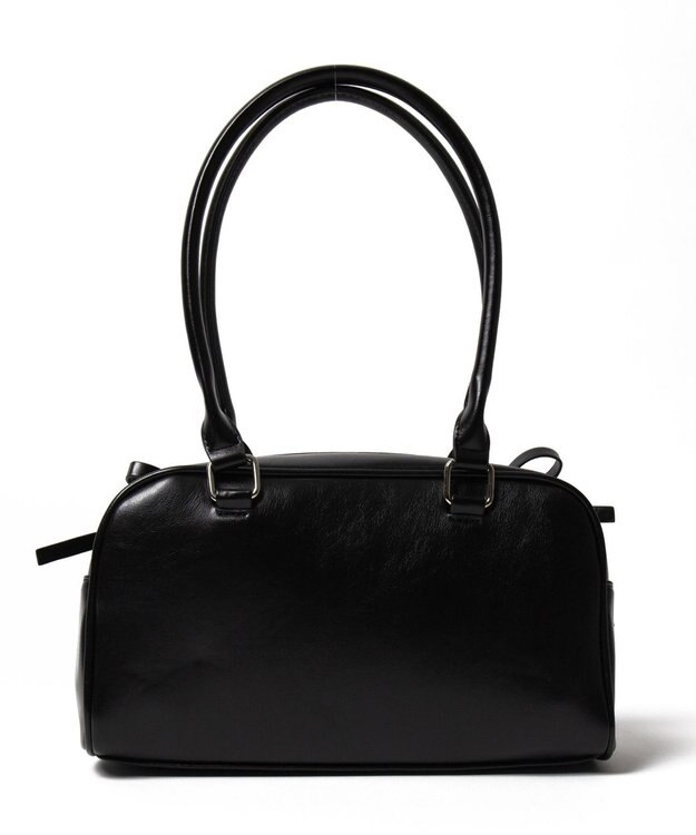 WEGO リボン付きボストンバッグ ブラック