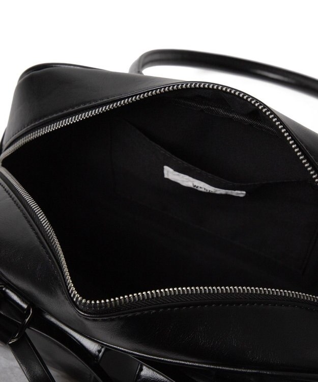 WEGO リボン付きボストンバッグ ブラック