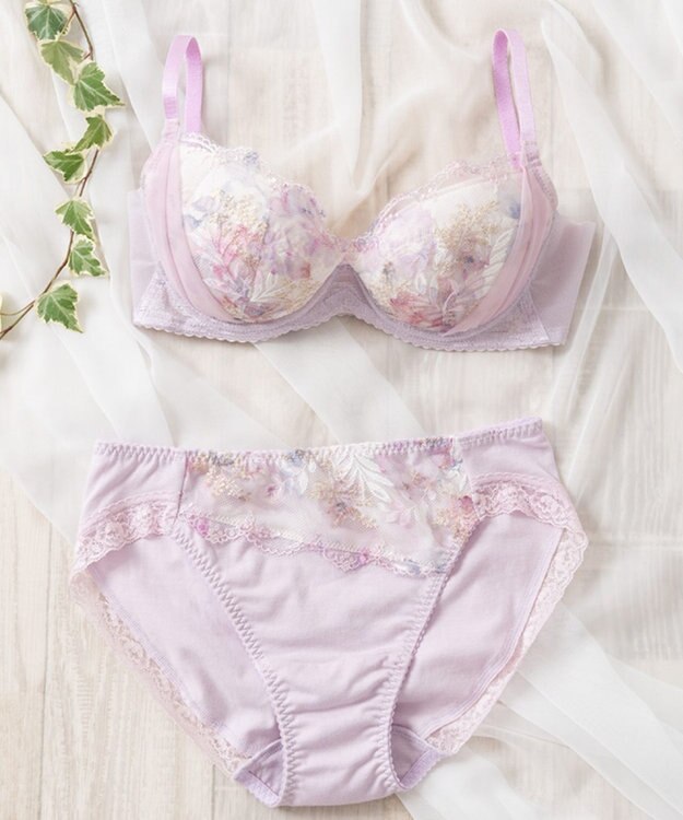 Wing 3/4カップブラ 【エアリーソフトブラ】 ふんわり軽いつけごこち　ウイング／ワコール　KB2201 パープル