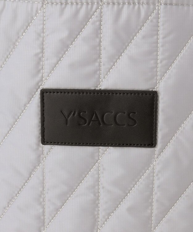 Y'SACCS コンビライニングキルトトート ライトグレー