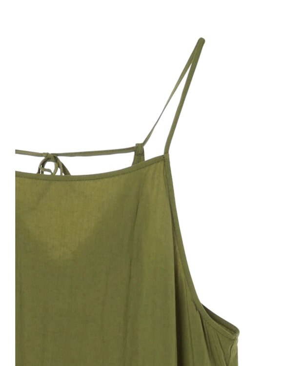 CRAFT STANDARD BOUTIQUE 切替ティアードキャミワンピース Khaki