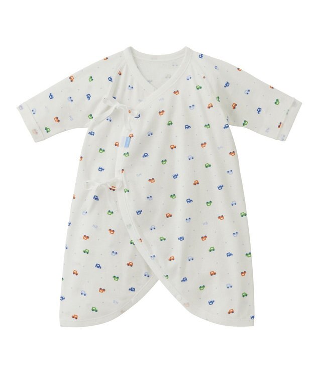 MIKI HOUSE HOT BISCUITS 出産準備スタンダードセット 春夏用(総柄) ブルー