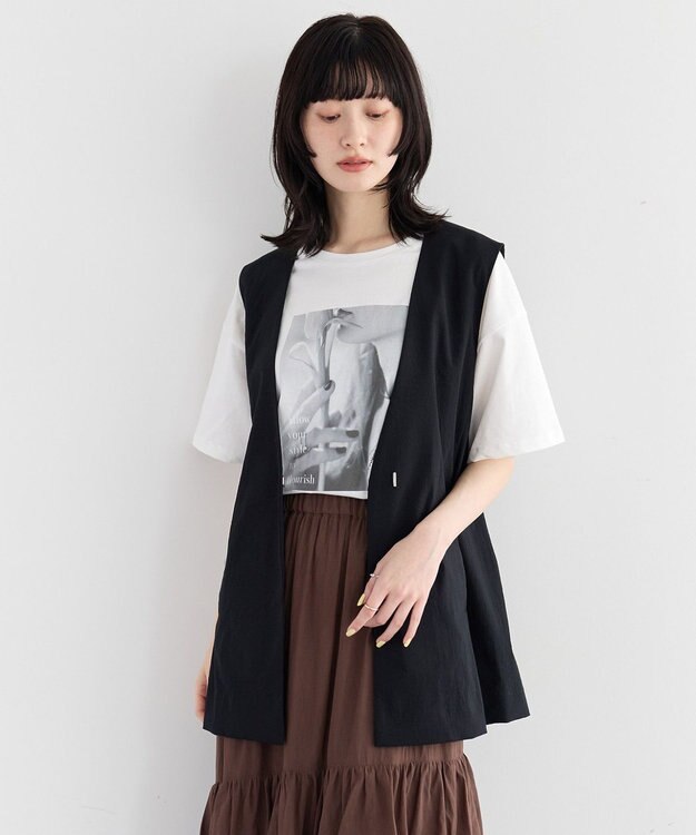 YECCA VECCA 【UVカット】フォトプリントTee Off White