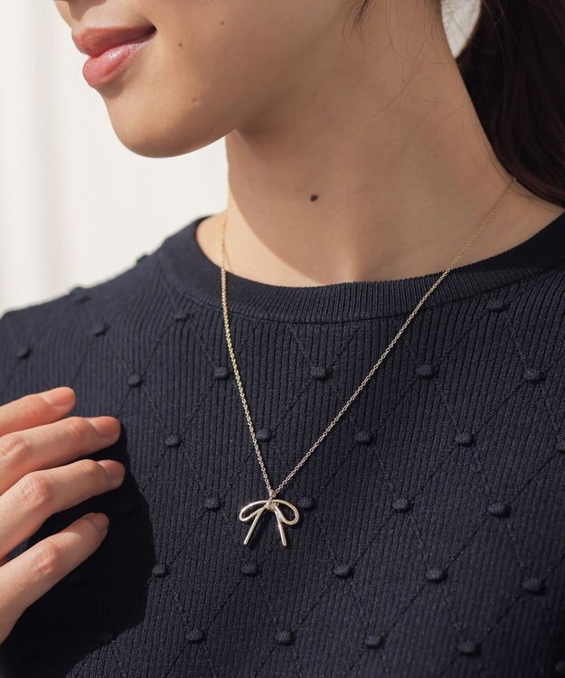 組曲 メタルリボンネックレス ゴールド系